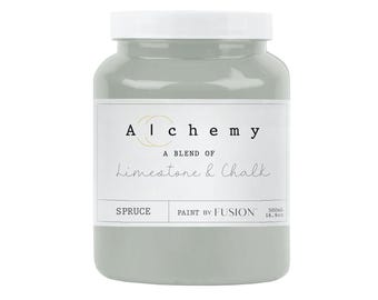ALCHEMY Limestone and Chalk paint by Fusion Mineral Paint -SPRUCE- 120 mL and 500 mL