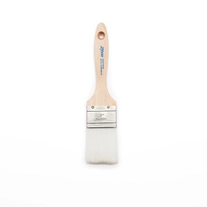 May include: A white paint brush with a wooden handle. The handle has the text "Zibra Paint Brush 1 inch / 25mm" printed on it. The brush is 5 cm wide.
