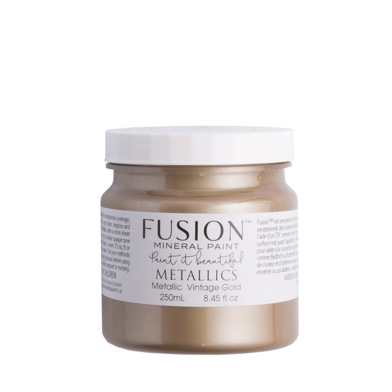 Fusion Mineral Paint Metallics 250ml Eco Friendly - Etsy Canada