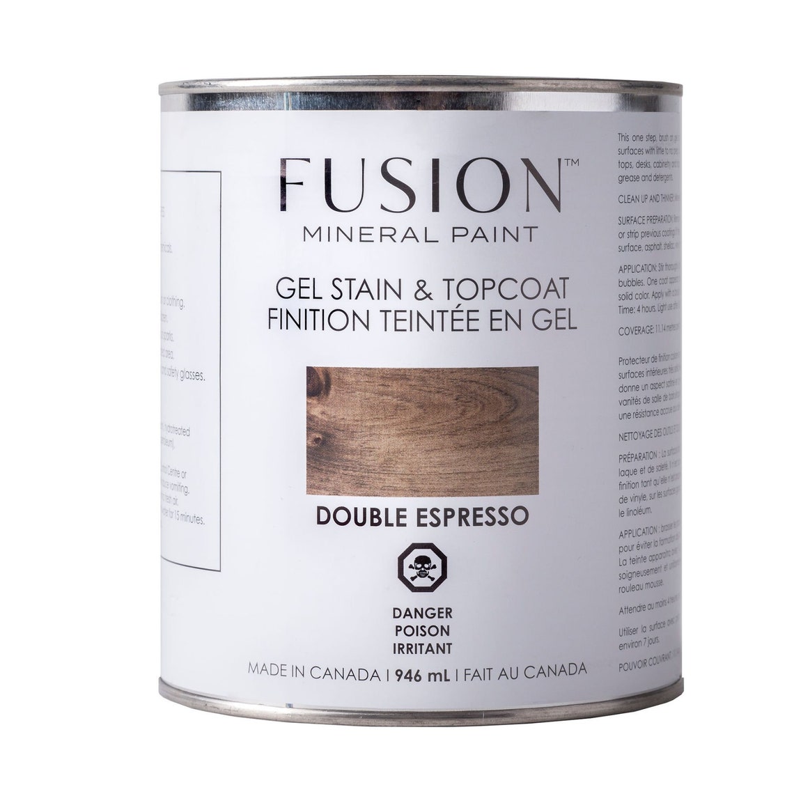 Fusion Gel Stain & Topcoat 946 Ml 4 Colours Etsy Canada