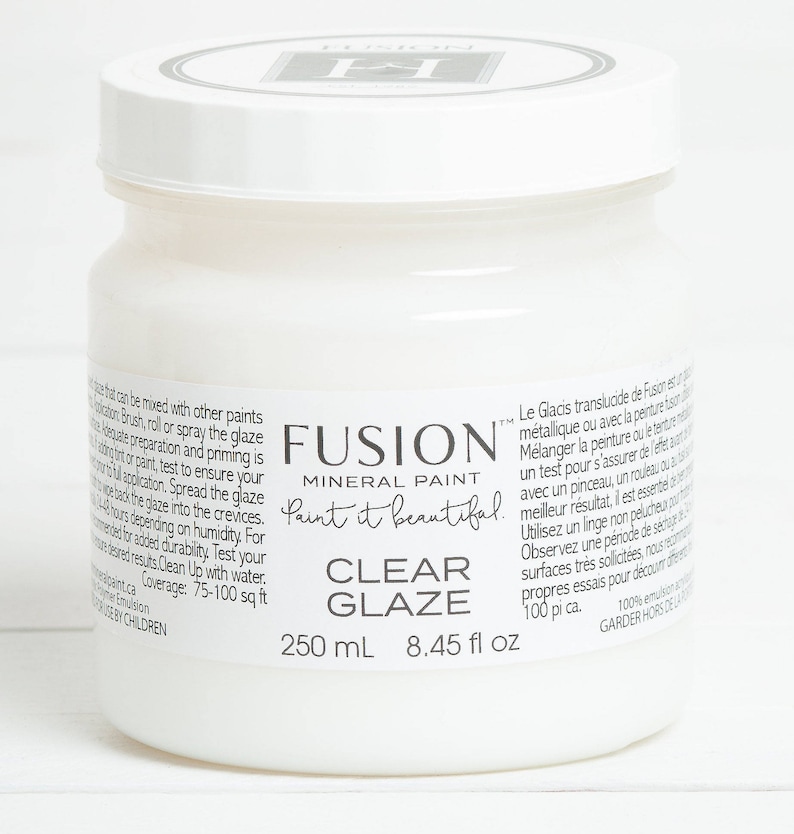 Clear Glaze by Fusion Mineral Paint Eco Friendly Etsy Canada