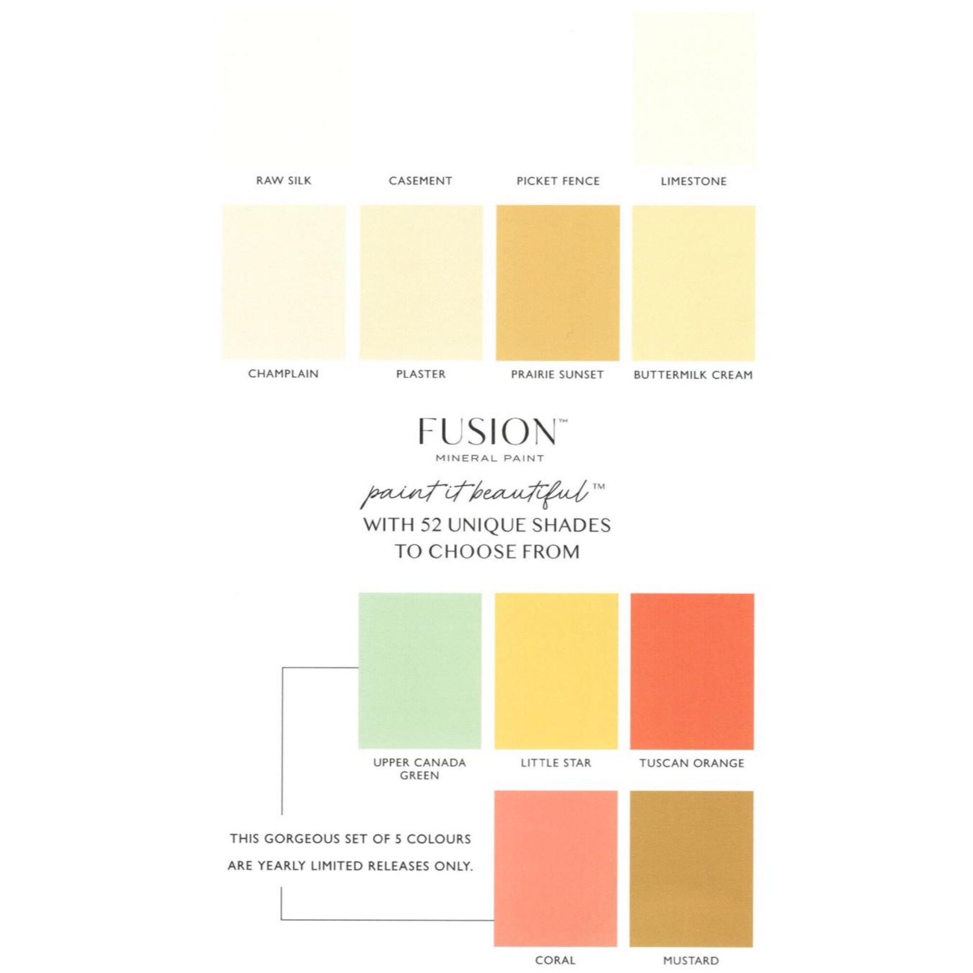 Fusion Mineral Paint Pack of 4 37ml Samples Eco Friendly Etsy Canada