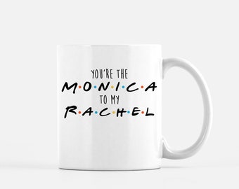 FRIENDS Monica Rachel Best Friends Mug Set Red White - View #7