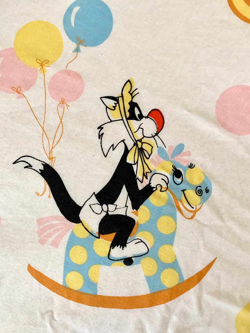 Vintage Bugs Bunny Crib Sheet Vintage Baby Looney Tunes Crib Etsy