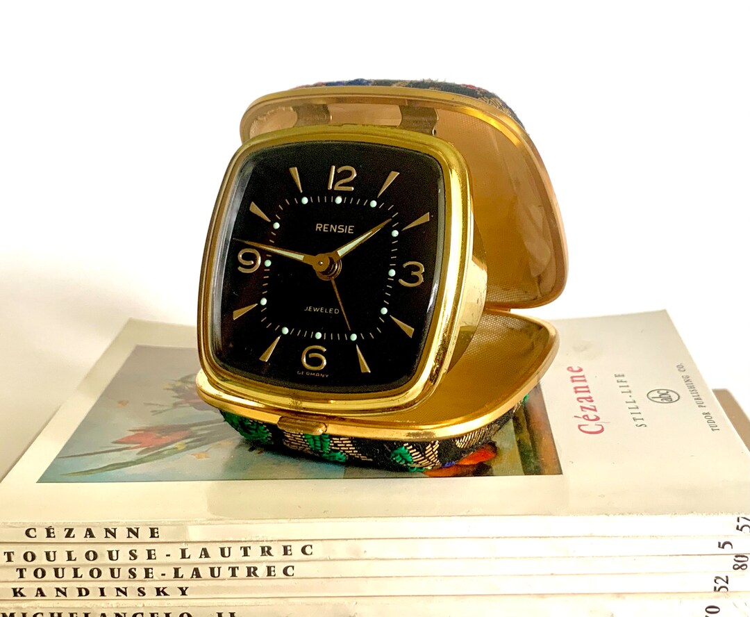 Vintage Travel Alarm Clock Vintage German Travel Alarm Clock Etsy