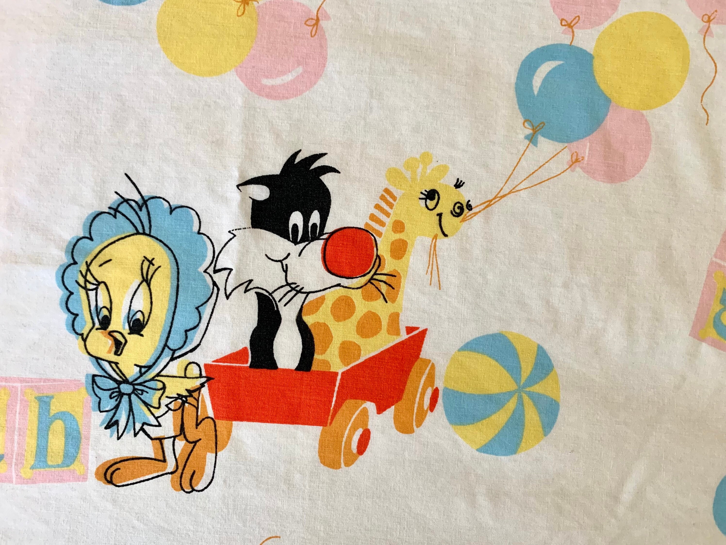 Vintage Bugs Bunny Crib Sheet Vintage Baby Looney Tunes Crib Etsy