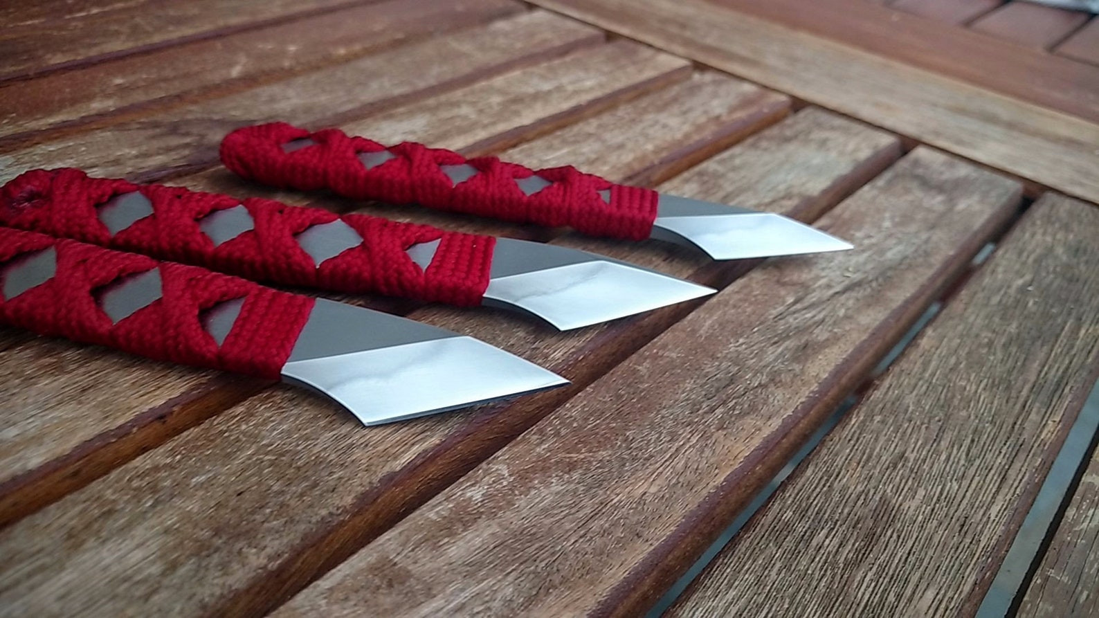 Handmade japanese Kiridashi knife with hamon and tsuka ito Etsy