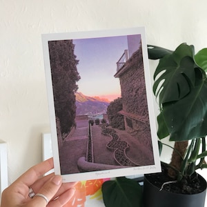 APARTMENT Print of Ravello Series, Risograph Art Print, Limited Edition 4 Colour Photo Style Riso