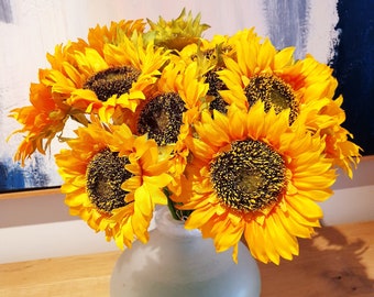 Yellow Sunflower Bouquet bunch | Wedding | Flower Posy | Decoration | Home Decor | Gift