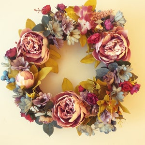 Peony and spring floral Wreath table Centrepiece wedding gift FREE DELIVERY to Australian Addresses image 4