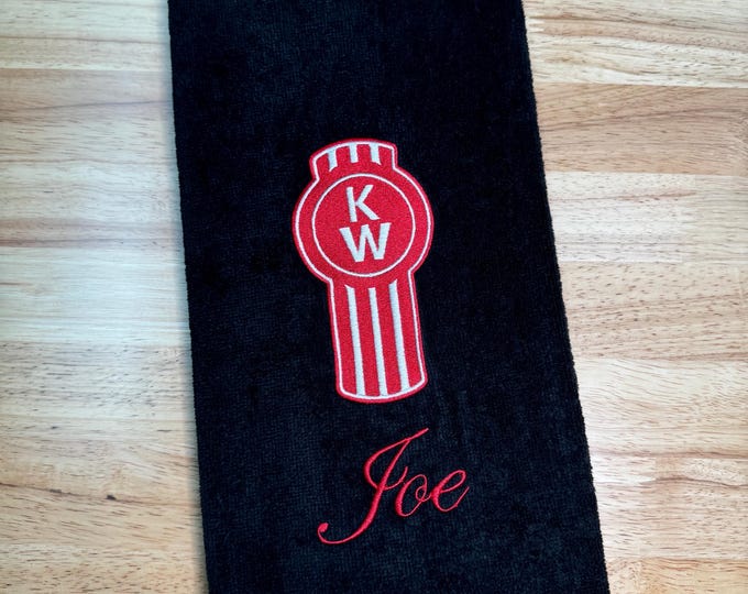 ADD ON ONLY - Add custom name or truck number to an existing order - This is an add on only! Single Towel order