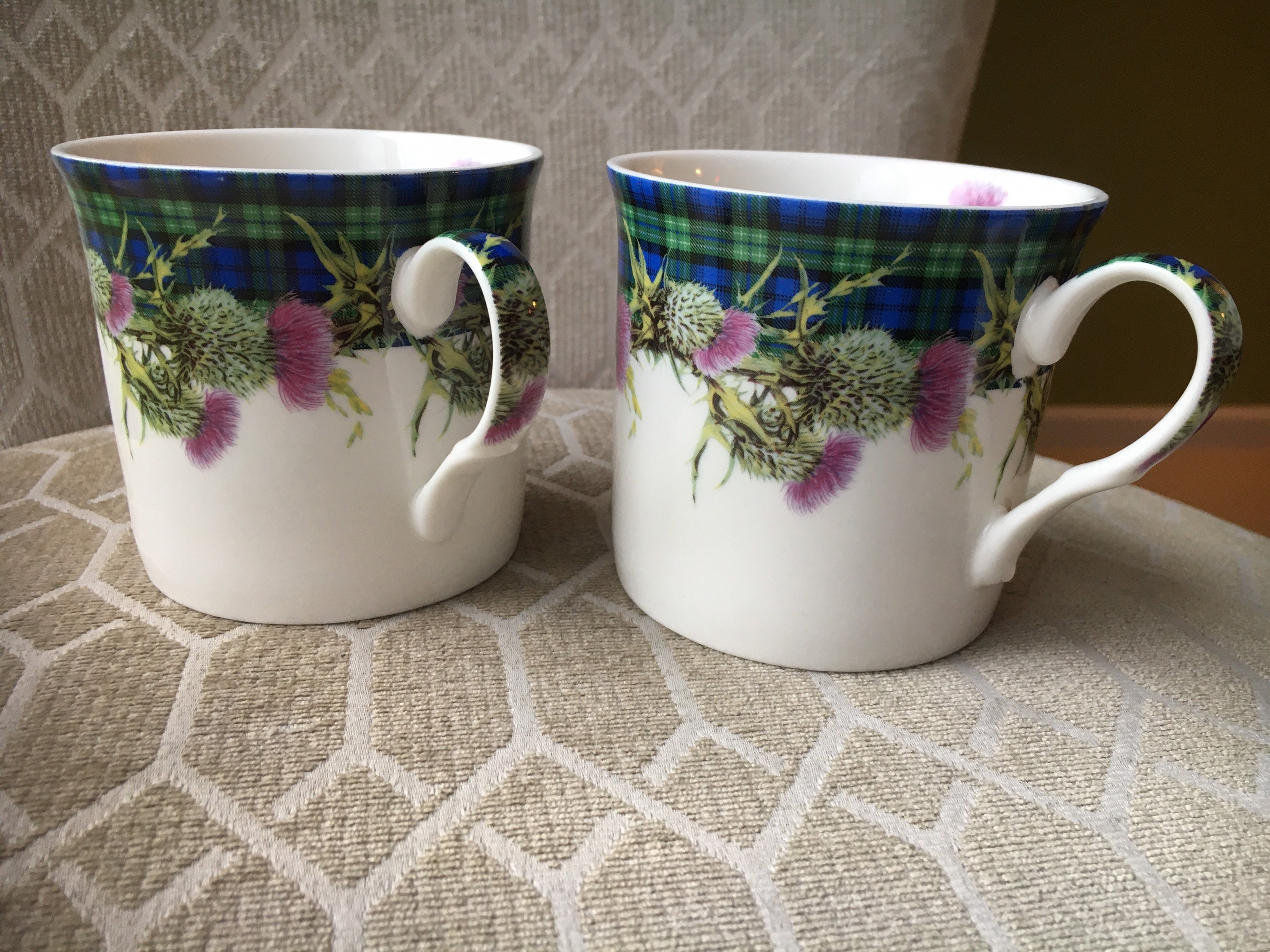 Heath McCabe Fine English Porcelain Tea or Coffee Mug CLIMBING ROSE CHINTZ 