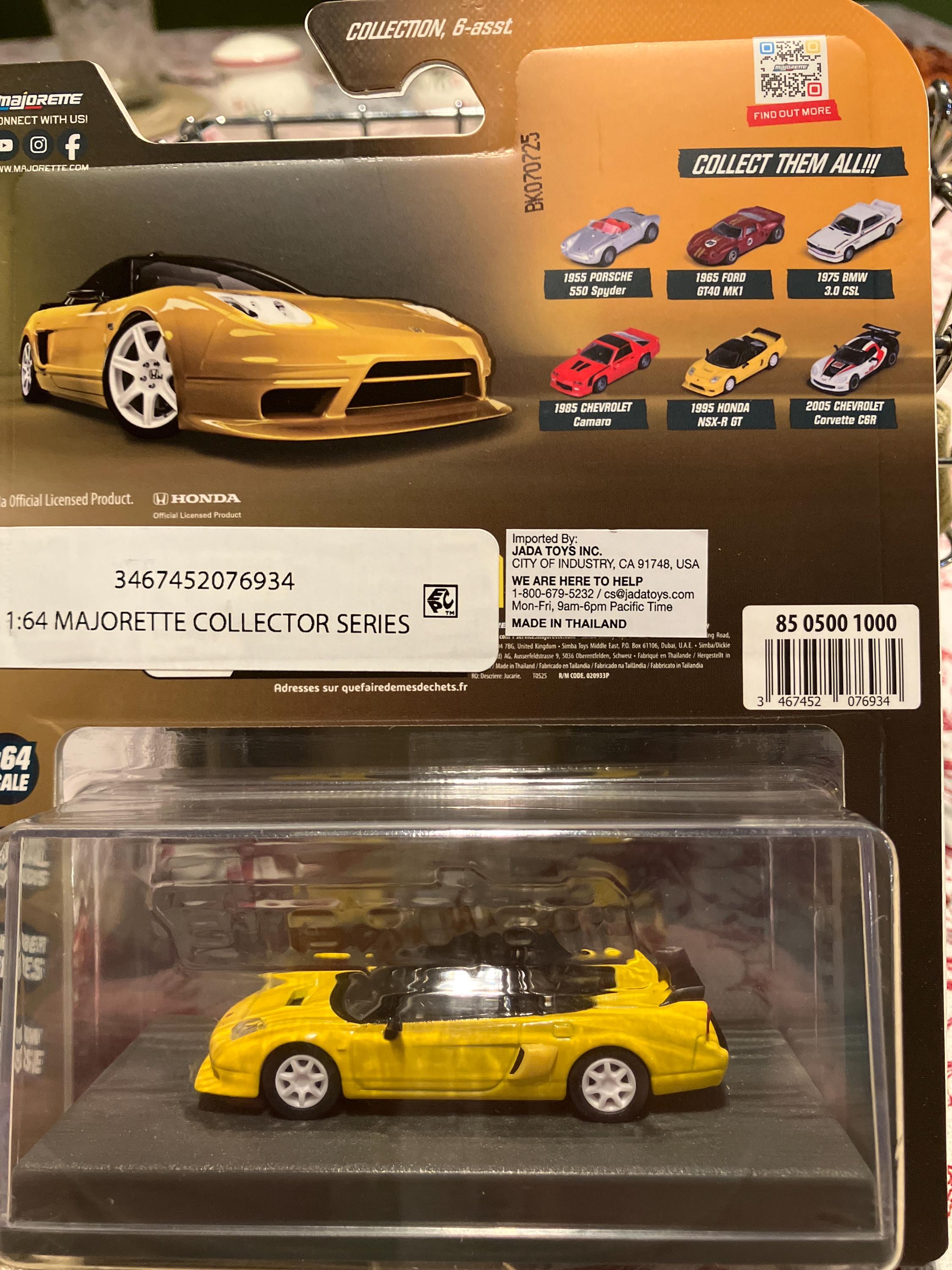 Majorette Metal Collection 1995 Honda NSX-R GT-1/64 Diecast Car