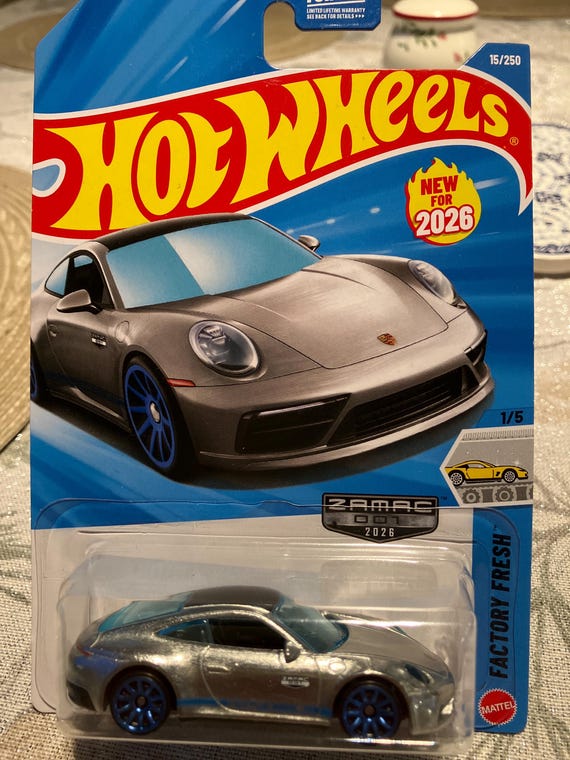 Hot Wheels PORSCHE 911 CARRERA T 10個 Hot Wheels ZAMAC 2026 Porsche 911 Carrera T-1/64 Diecast Car - Etsy