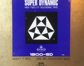 Reel to reel tape TDK with recorded music albums