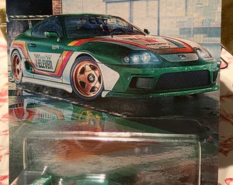Hotwheels Silver series Toyota Supra-7 eleven -1/64 diecast car