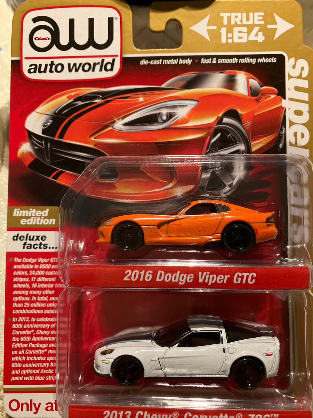 Auto World 2016 Dodge Viper GTC and 2013 Chevrolet Corvette Z06-2