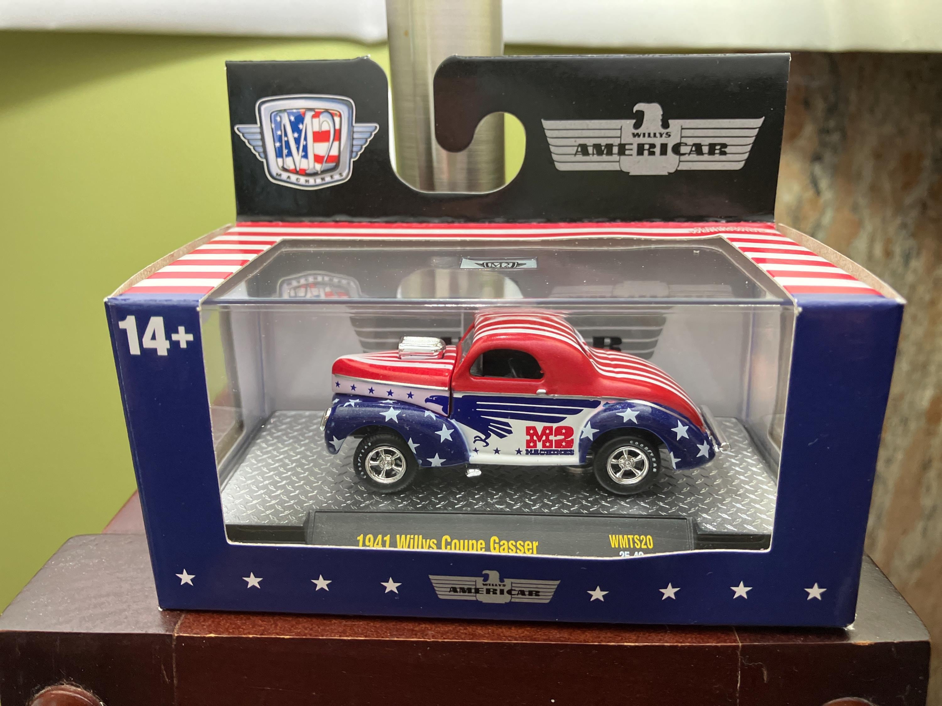 M2 Machines 1941 Willys Coupe Gasser-1/64 Diecast Car Limited