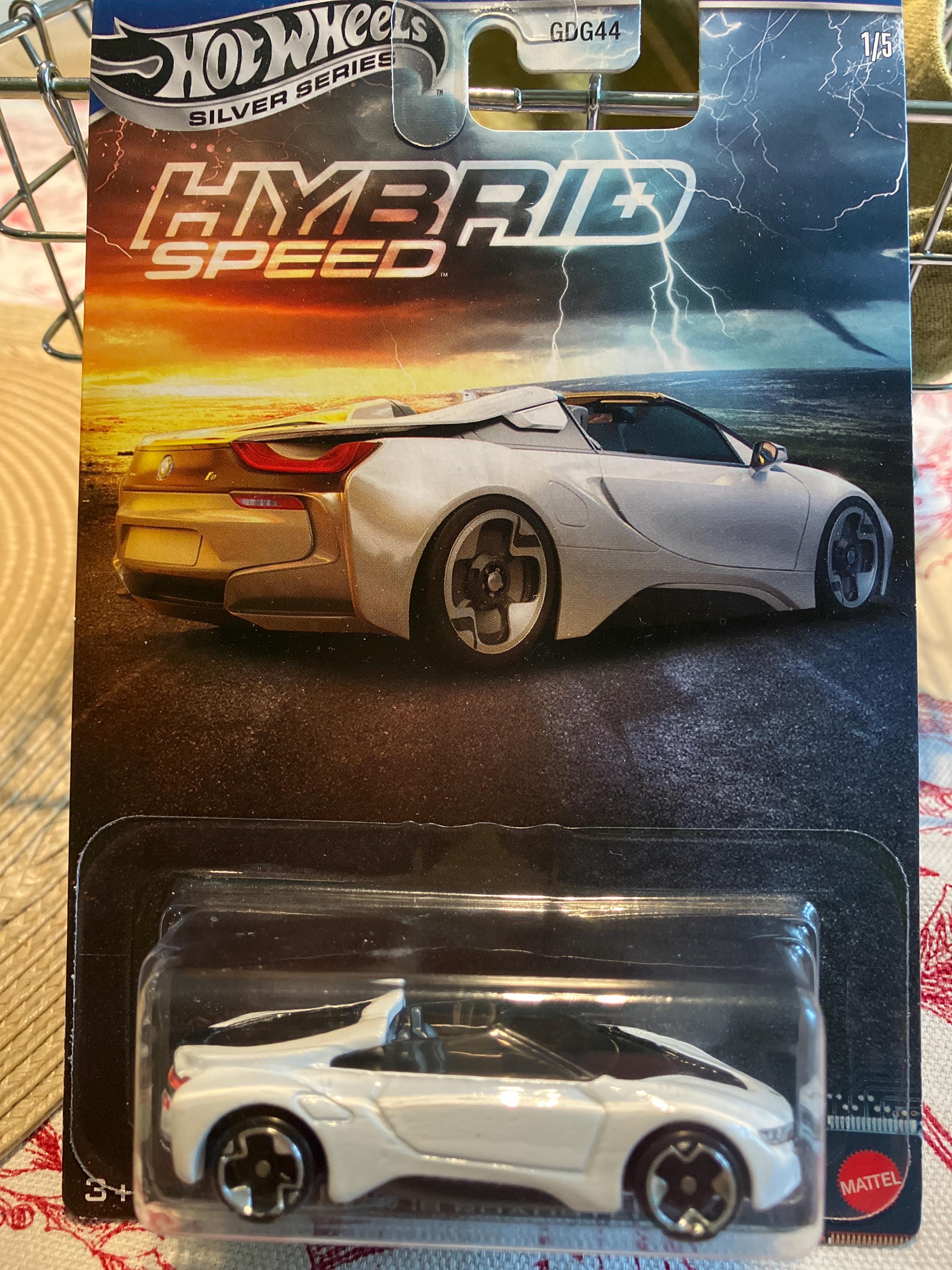 Hotwheels Silver Series Hybrid BMW I8 Roadster -1/64 Diecast Car