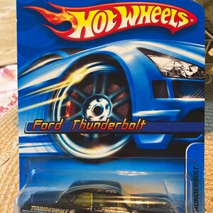 Hot Wheels Ford Thunderbolt-black With Red Interior- 2001 European