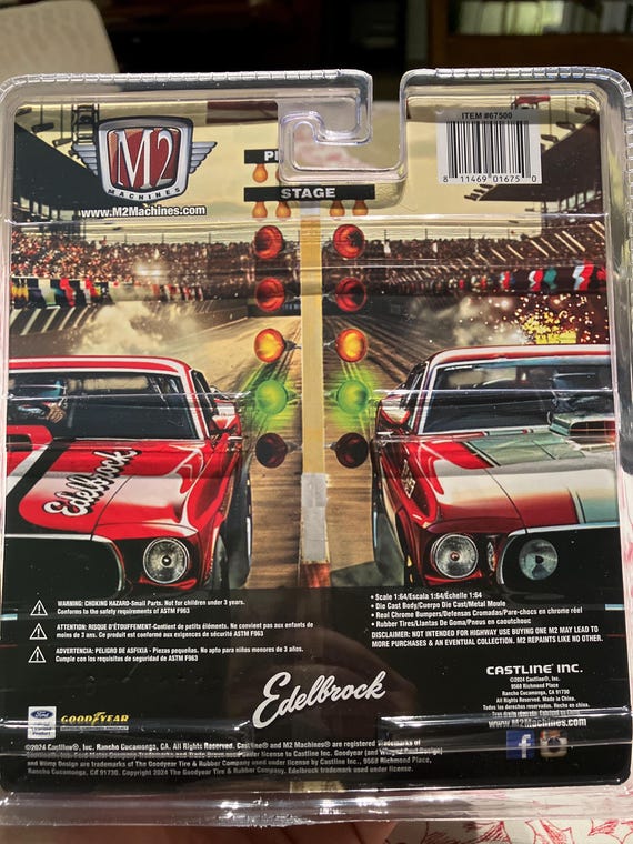 M2 1969 フォード・マスタング・ファニーカー (チェイスカー) M2 Machines NHRA 1969 Ford Mustang Funny Car 1/64| DriveBuy