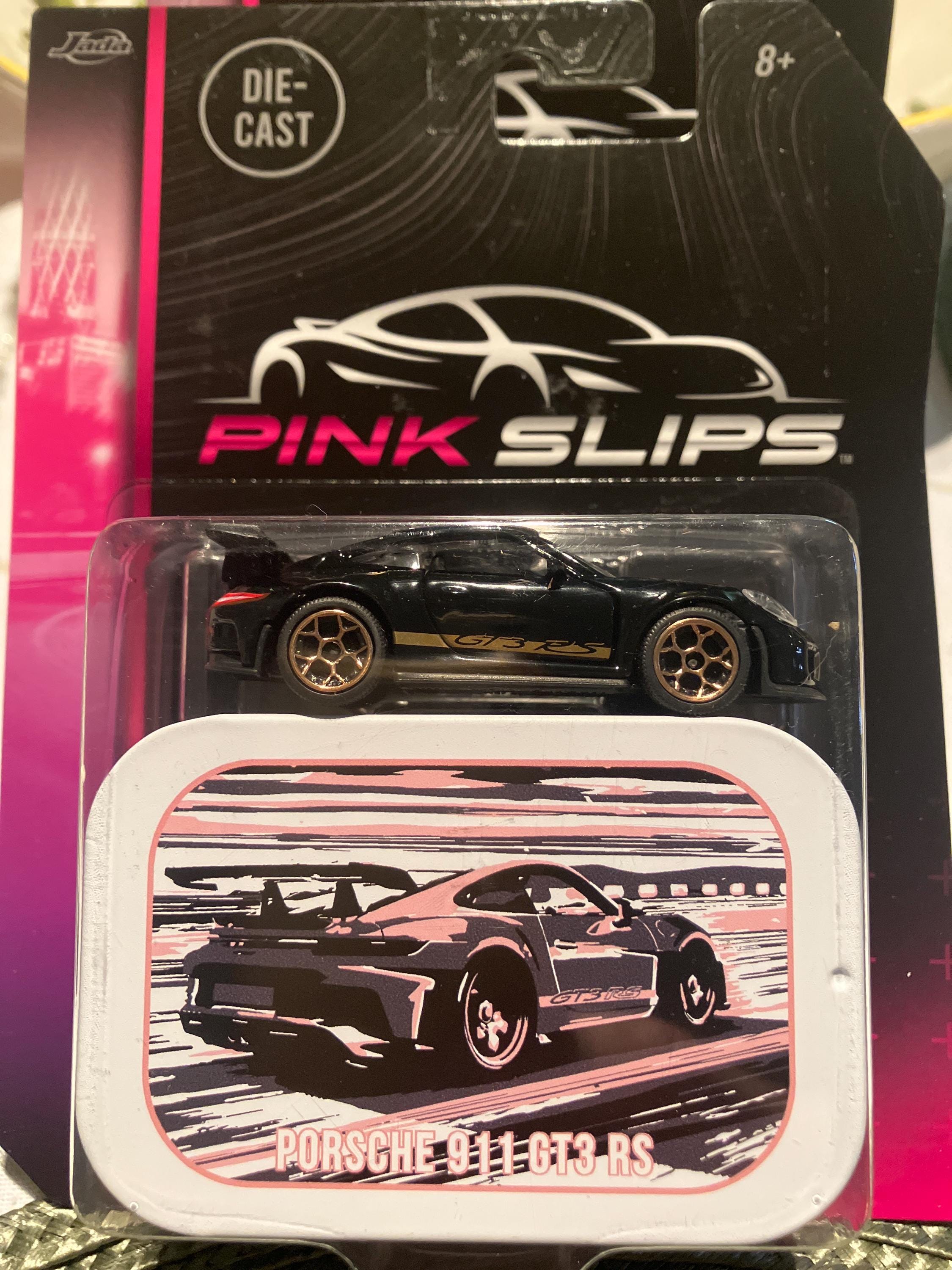 Jada Porsche 911 GT3 RS-1/64 Diecast Car Pink Slip - Etsy
