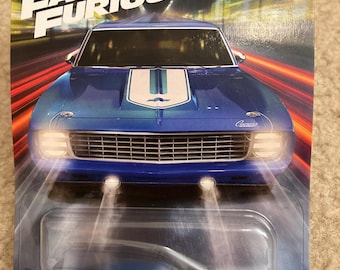 Fast and Furious 1969 Camaro -diecast car NIB Hot Wheels Silver Series