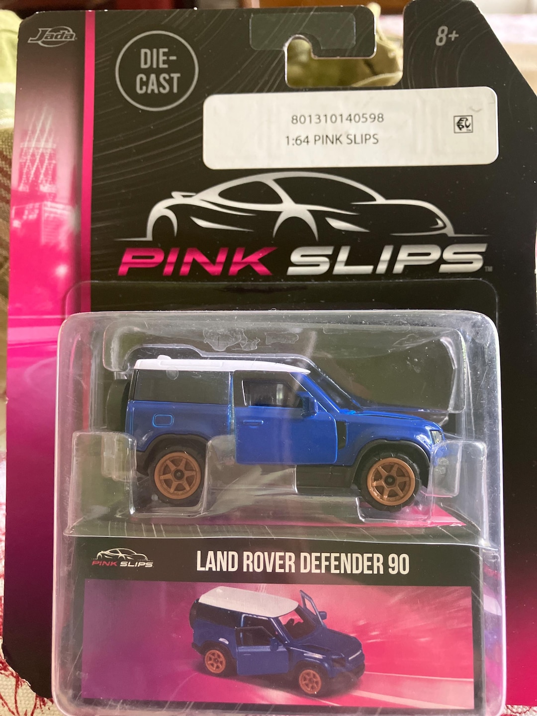 Jada Toys Land Rover Defender 90-1/64 Diecast Car Pink Slips - Etsy