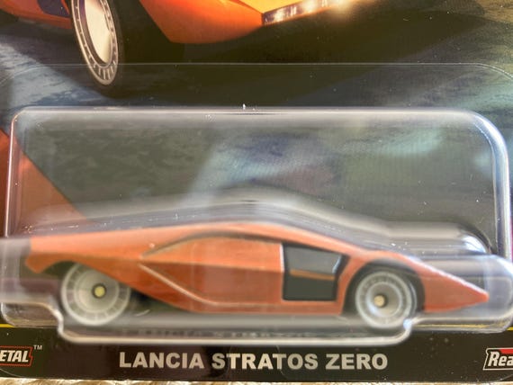 Hot Wheels Premium Lancia Stratos Zero Diecast Metal 1/64 Car Real