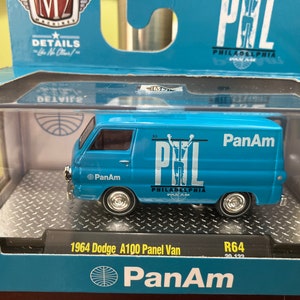 M2 Machines 1964 Dodge A100 Panel Van-pan Am-1/64 Diecast Car - Etsy