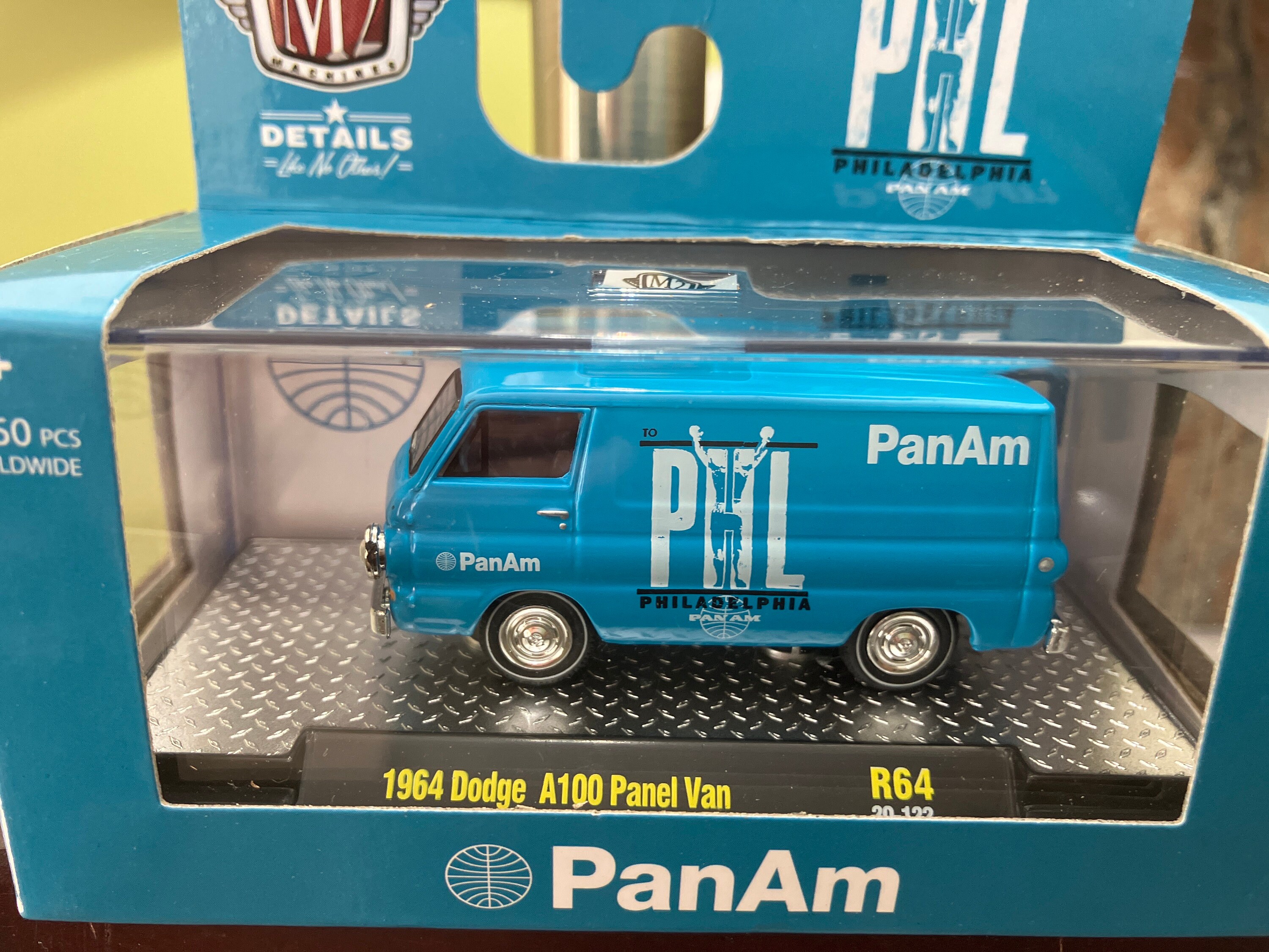 M2 Machines 1964 Dodge A100 Panel Van-pan Am-1/64 Diecast Car - Etsy