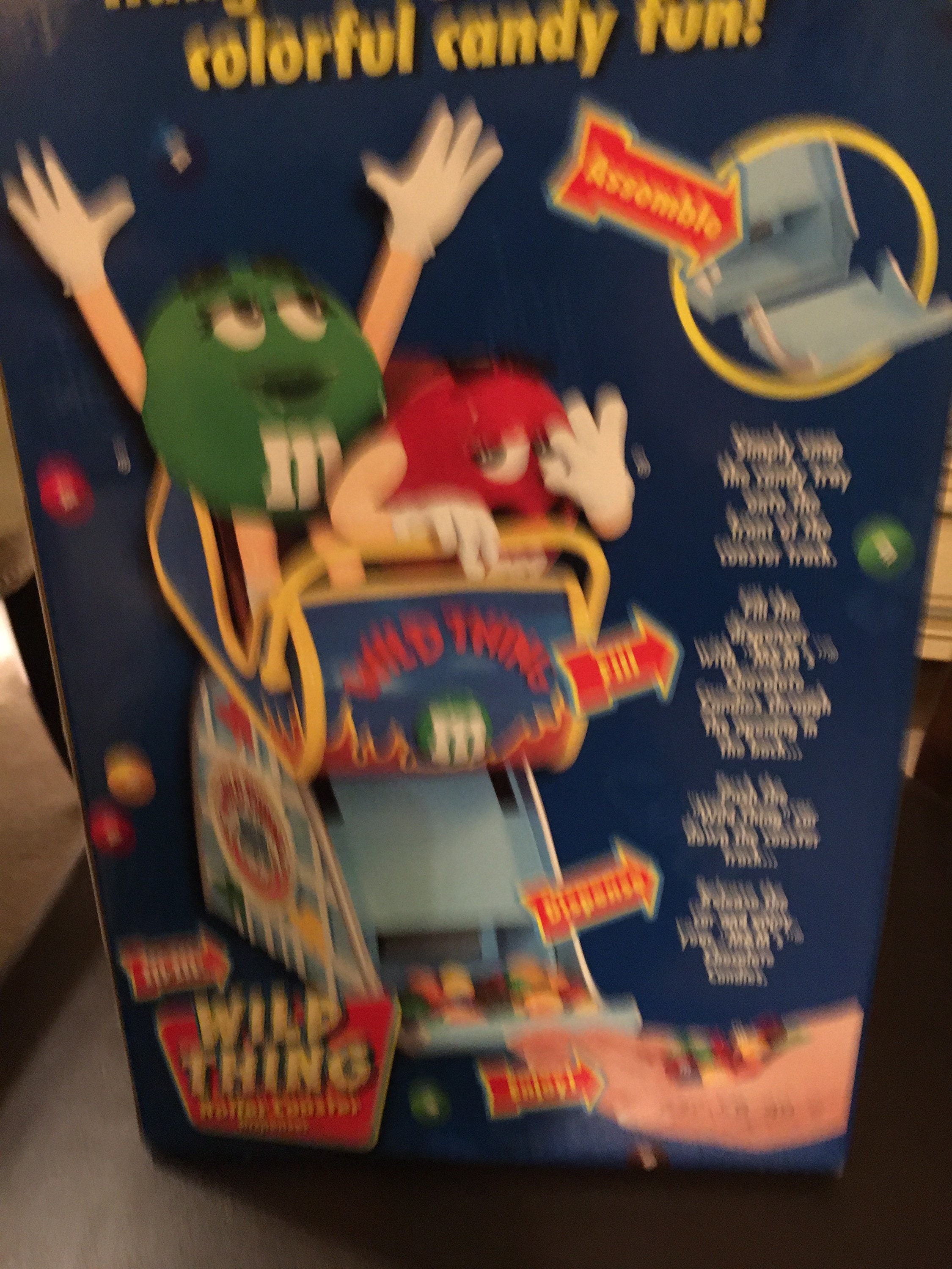 M&M Dispenser “wild Things”roller Coaster,limited Edition