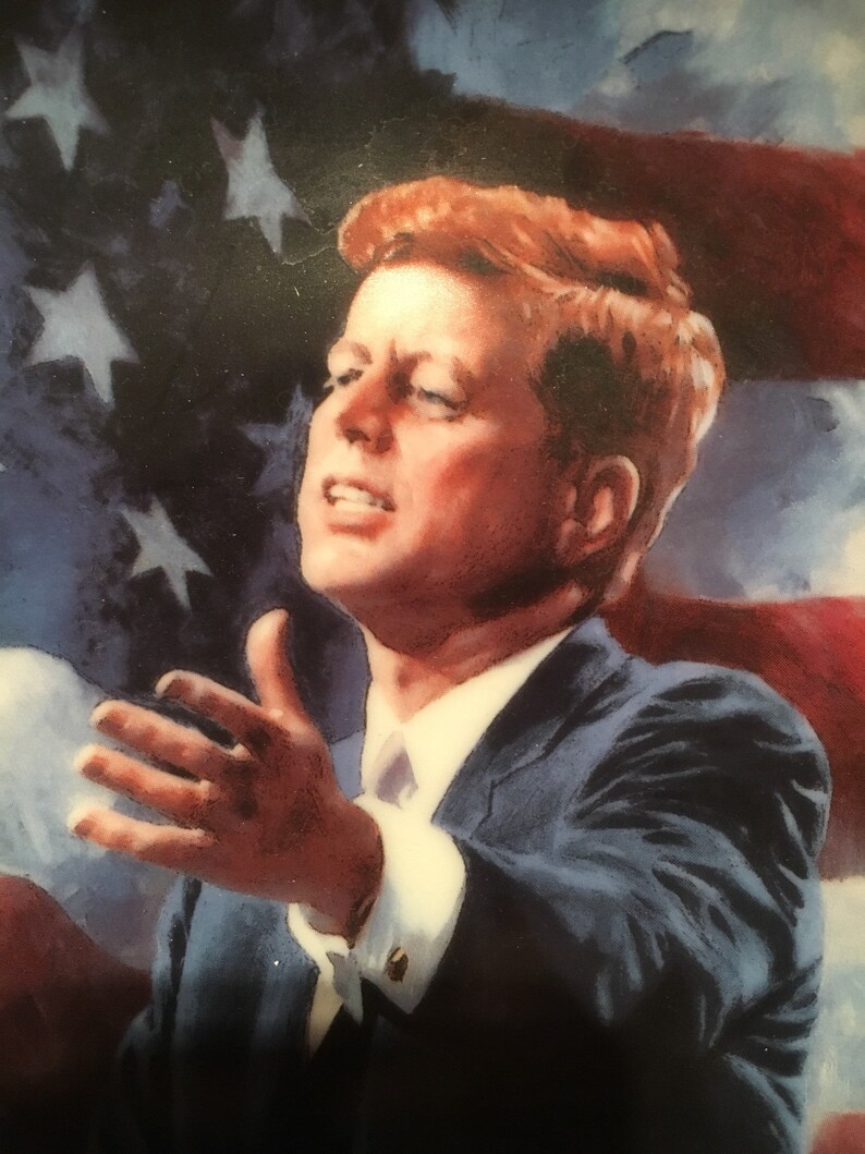 JFK limited edition numbered porcelain plate .A tribute to John F.Kennedy.