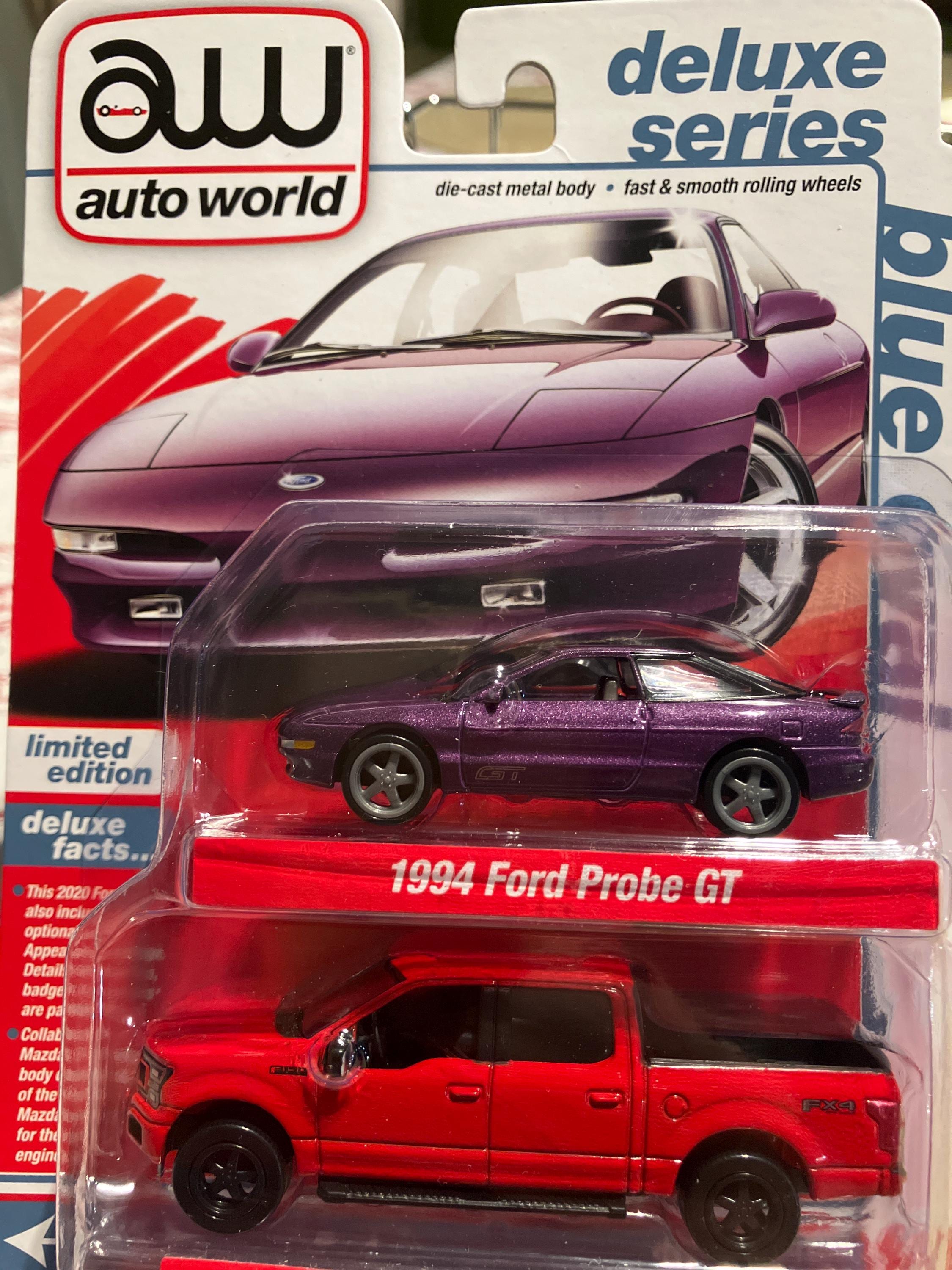 Auto World 1994 Ford Probe GZ & 2020 Ford F-150 Lariat -1/64