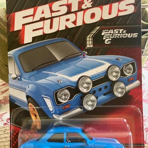Fast and Furious 1970 Ford Escort RS1600-diecast car NIB Hot Wheels