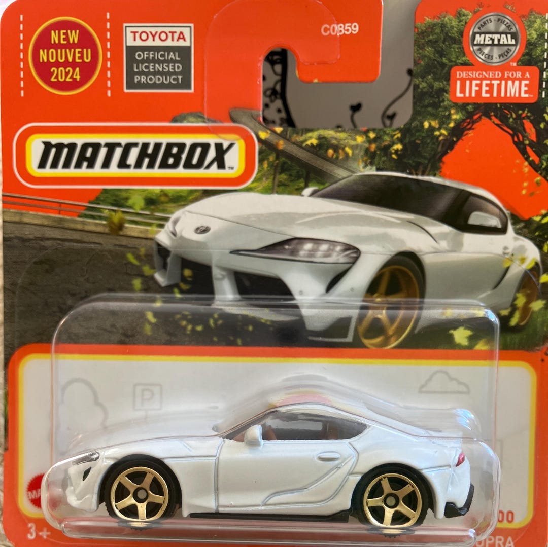 Toyota Supra Matchbox 1-75 N°70 (1999) - Noire, échelle 1:64 - Neuve Dans Sa Boîte D'origine