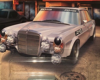 Hot Wheels Boulevard Mercedes Benz 300 SEL 6.8 AMG-1/64 Diecast