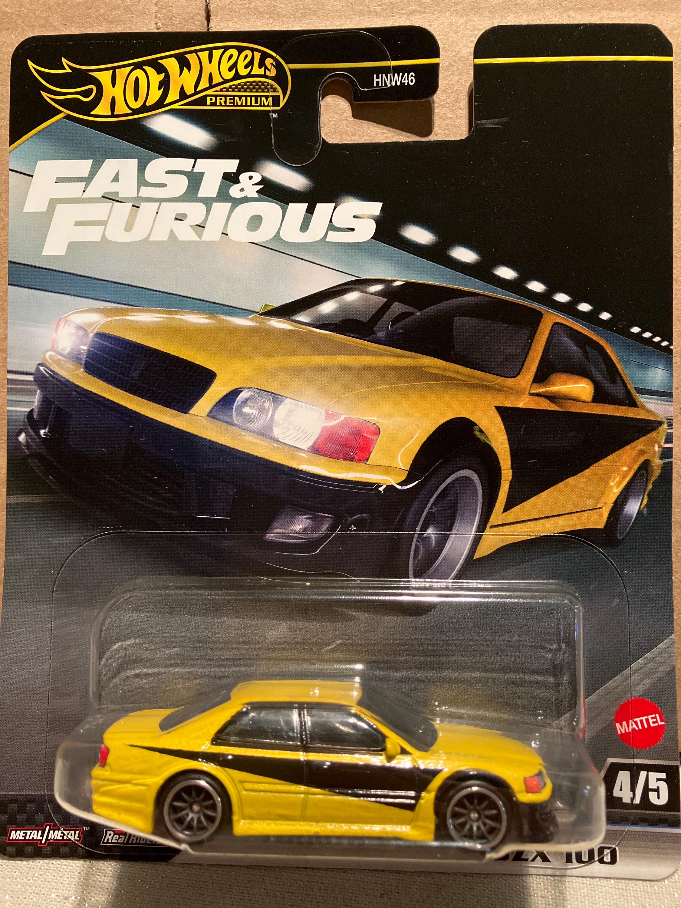 Hot Wheels Premium Toyota Chaser JZX 100-fast and Furious -1/64