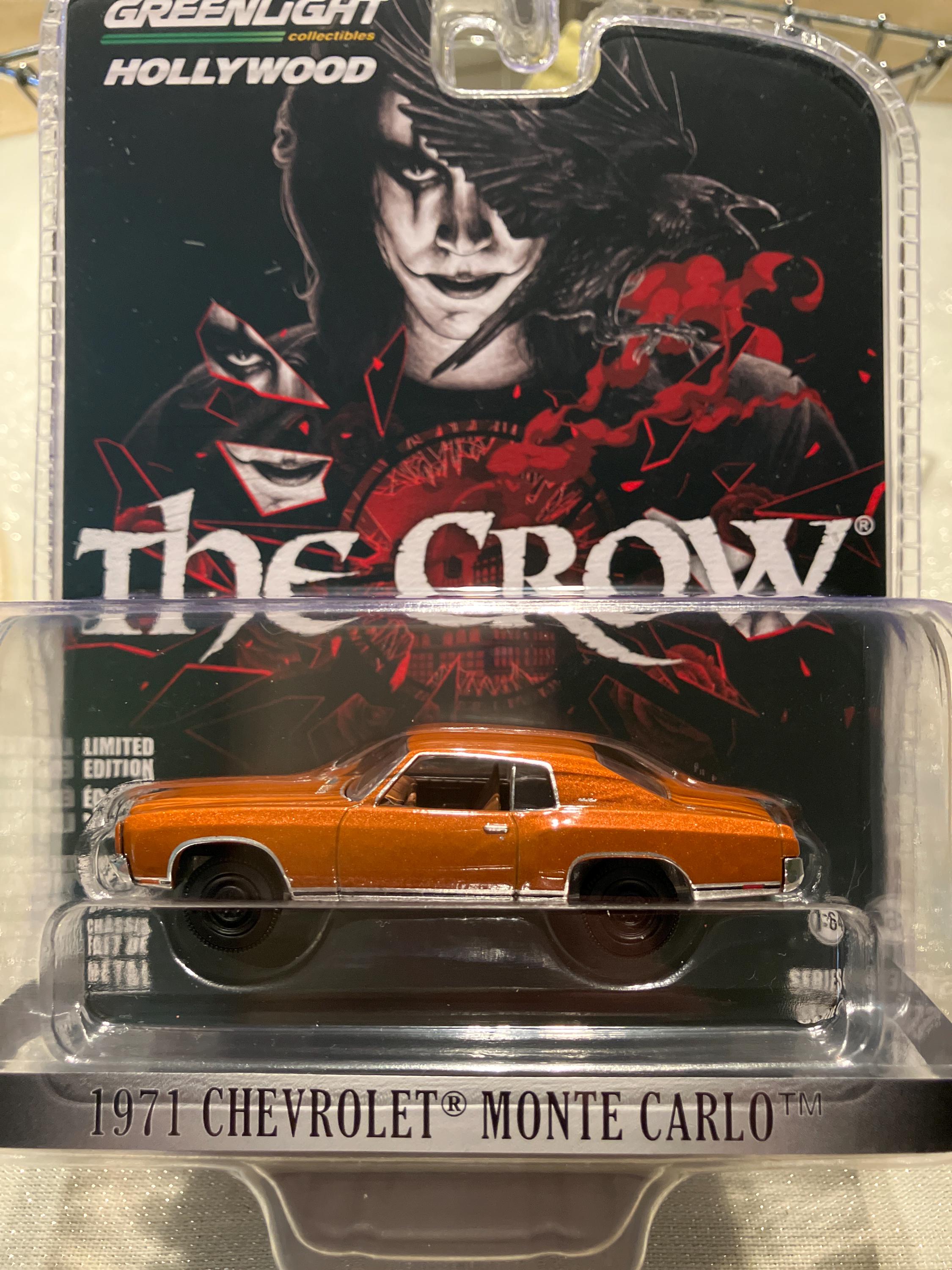 Greenlight the Crow 1971 Chevrolet Monte Carlo -1/64 Scale Diecast