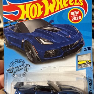 Hot Wheels Corvette ZR1 Convertible White HW Torque Perfect