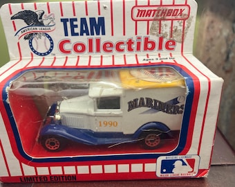 Matchbox 1990 Ford  Model A Pickup-limited edition Team collectible Mariners -diecast truck