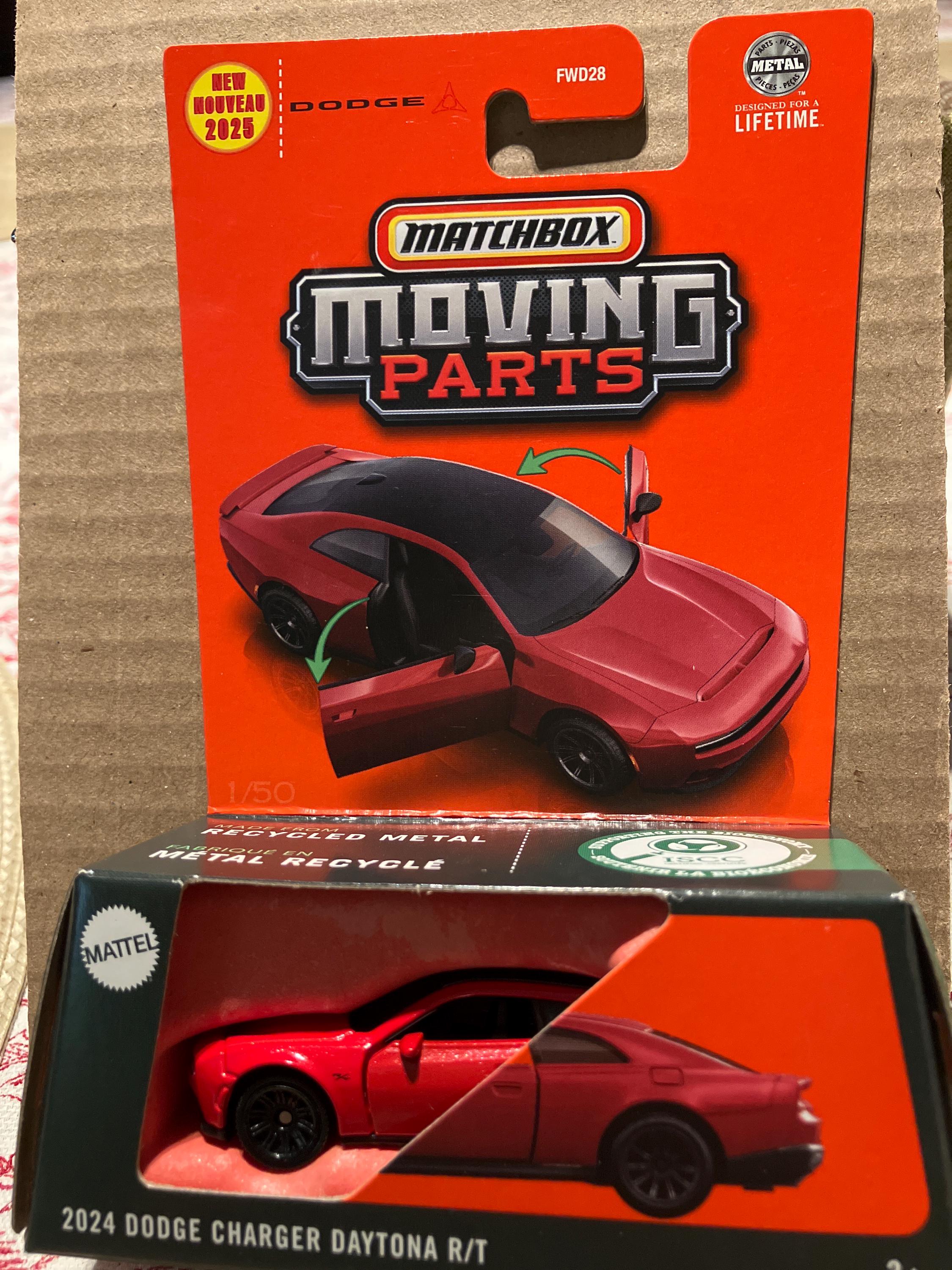 Matchbox Moving Parts 2024 Dodge Charger Daytona R/T-1/64 Diecast