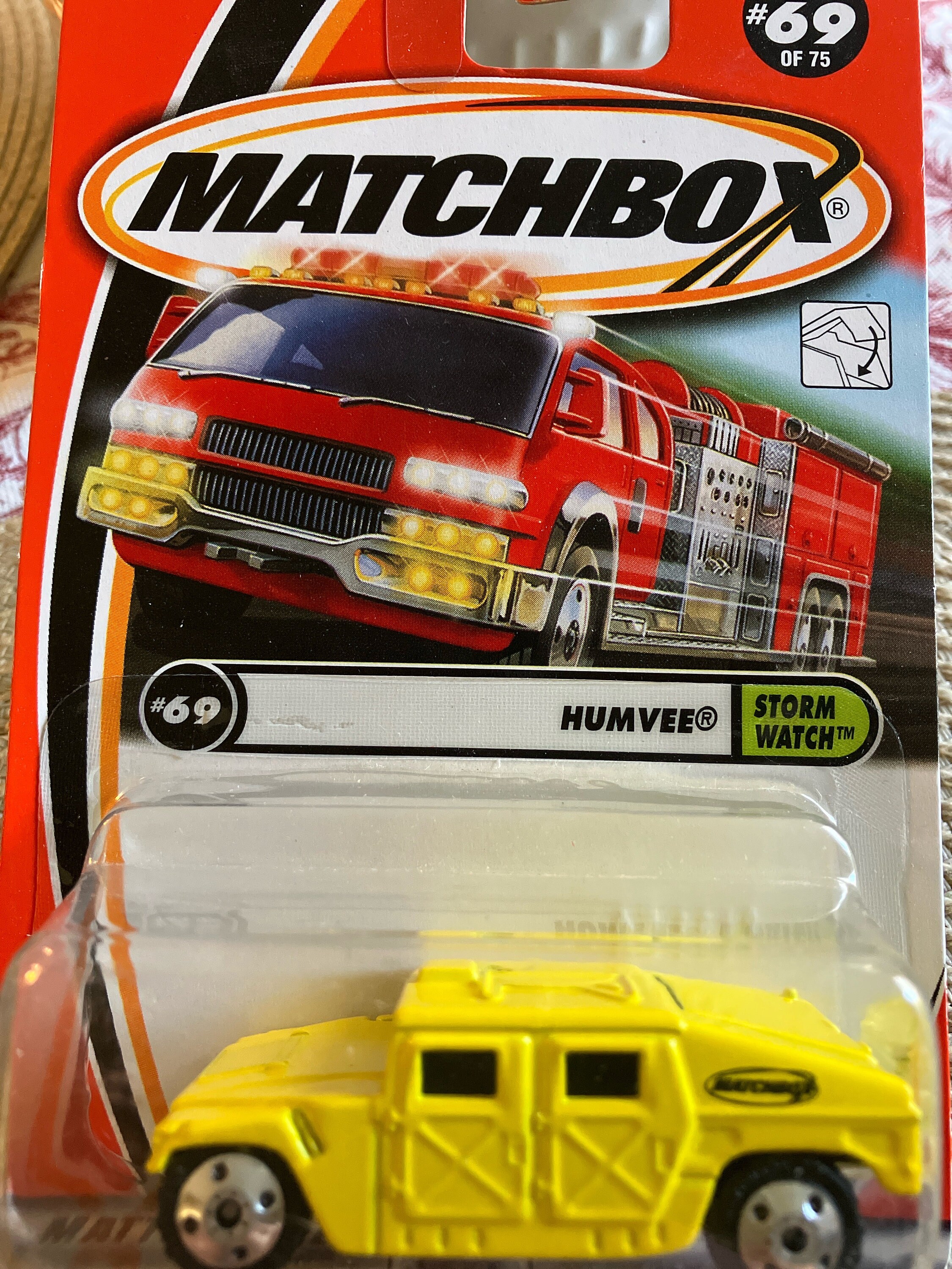 Lot De 3 Voitures Matchbox Hummer Humvee - Échelle 1/64 - Jaune, Sable, Vert - Neuf