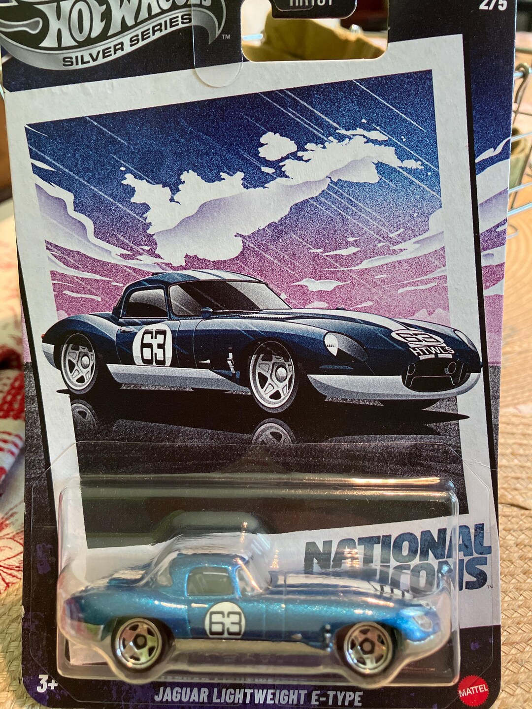 Hotwheels Silver Series Jaguar Lightweight E-type -1/64 Diecast