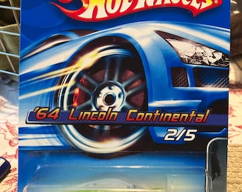 Hot Wheels 1964 Lincoln Continental- Green With Black Flames-2006