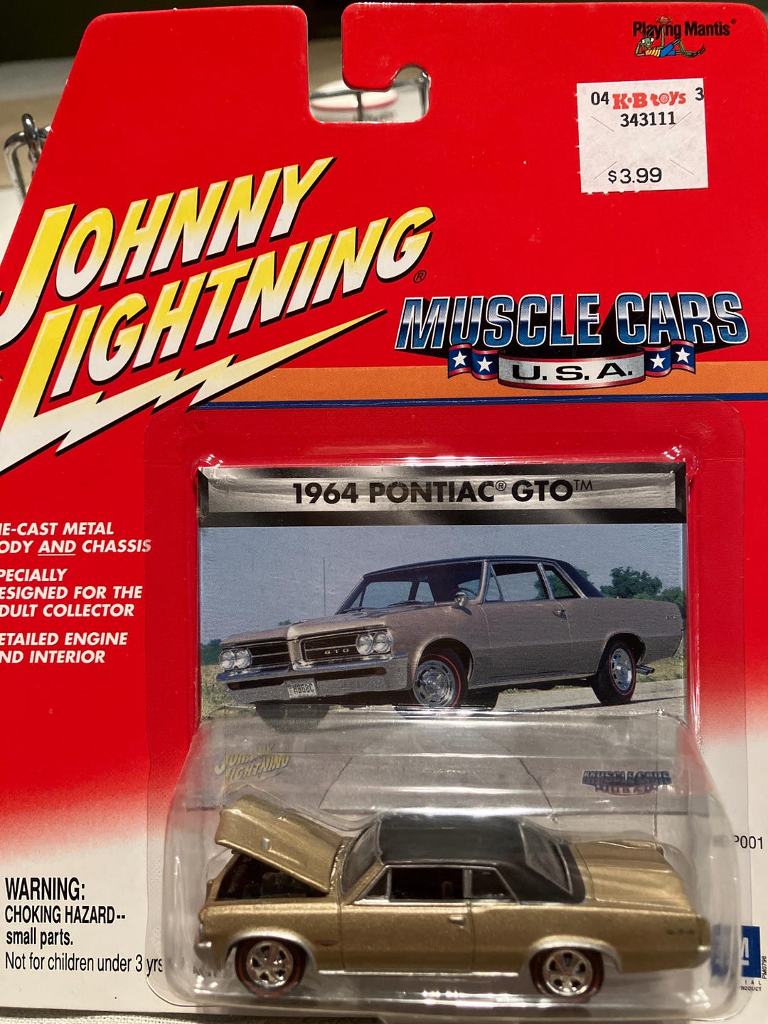 Johnny Lightning 1964 Pontiac GTO -diecast Car 1/64 Metal Cast