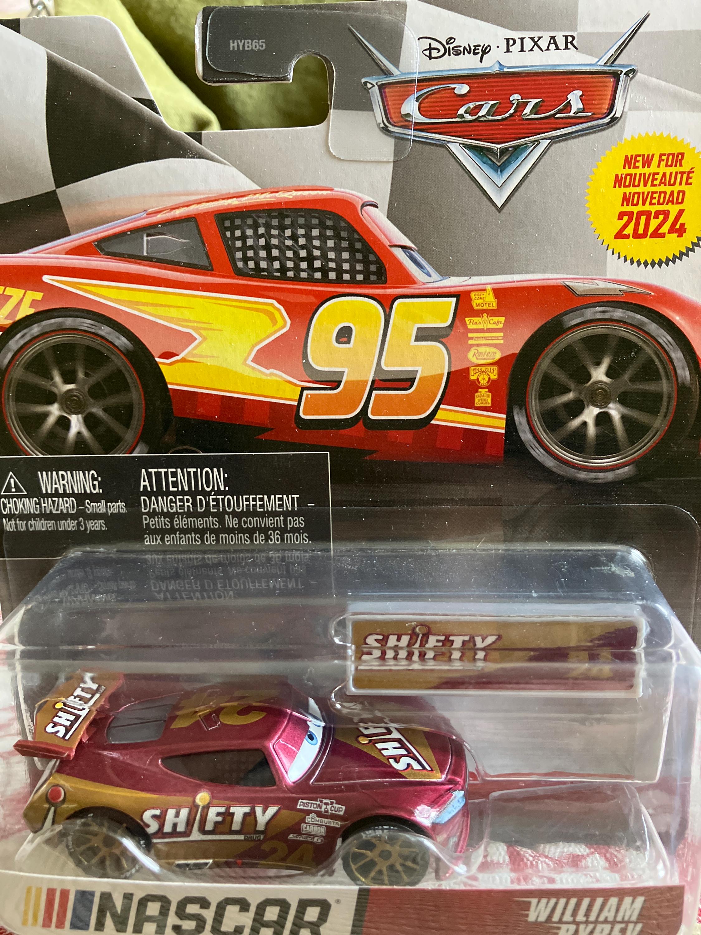 Disney Pixar Cars Shifty NASCAR William Byrev-1/55 Metal Diecast