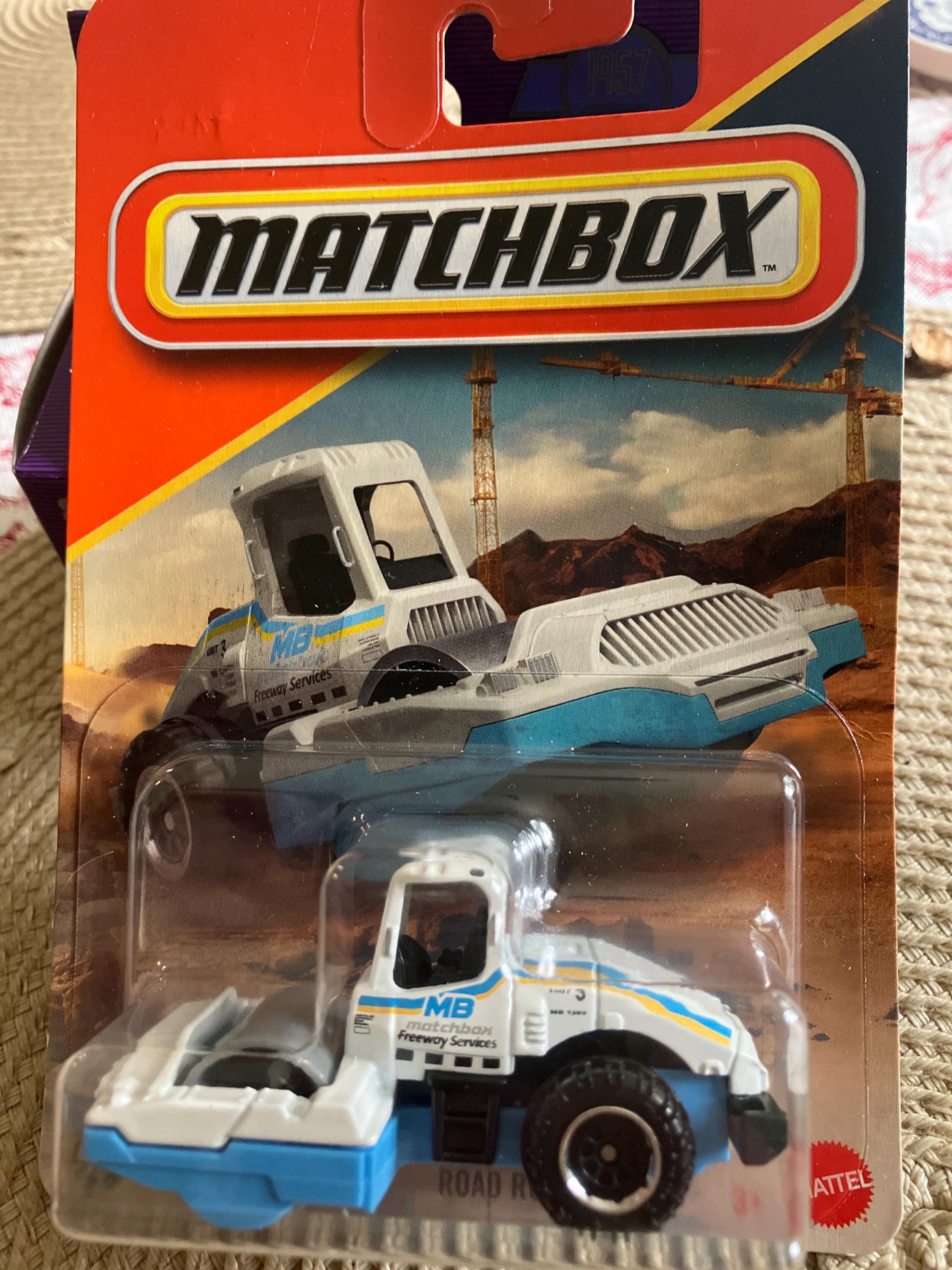 Matchbox « Series » No. 1 Diesel Road Roller, Comme neuf dans la boîte originale de type D, vintage, Fabriqué en Angleterre, Lesney Products - France Matchbox « Series » No. 1 Diesel Road Roller, Comme neuf dans la boîte originale de type D, vintage, Fabriqué en Angleterre, Lesney Products - France