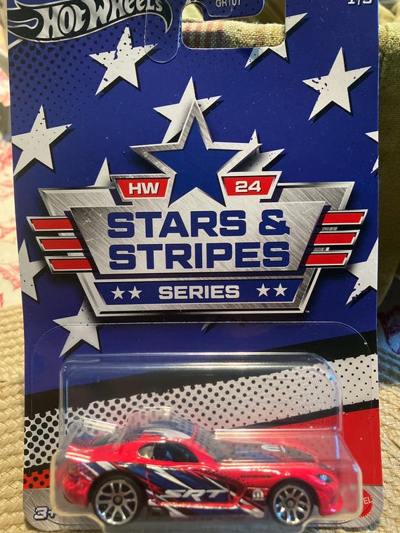 1/64 Diecast Hot Wheels Stars & Stripes 2013 SRT Viper - Etsy