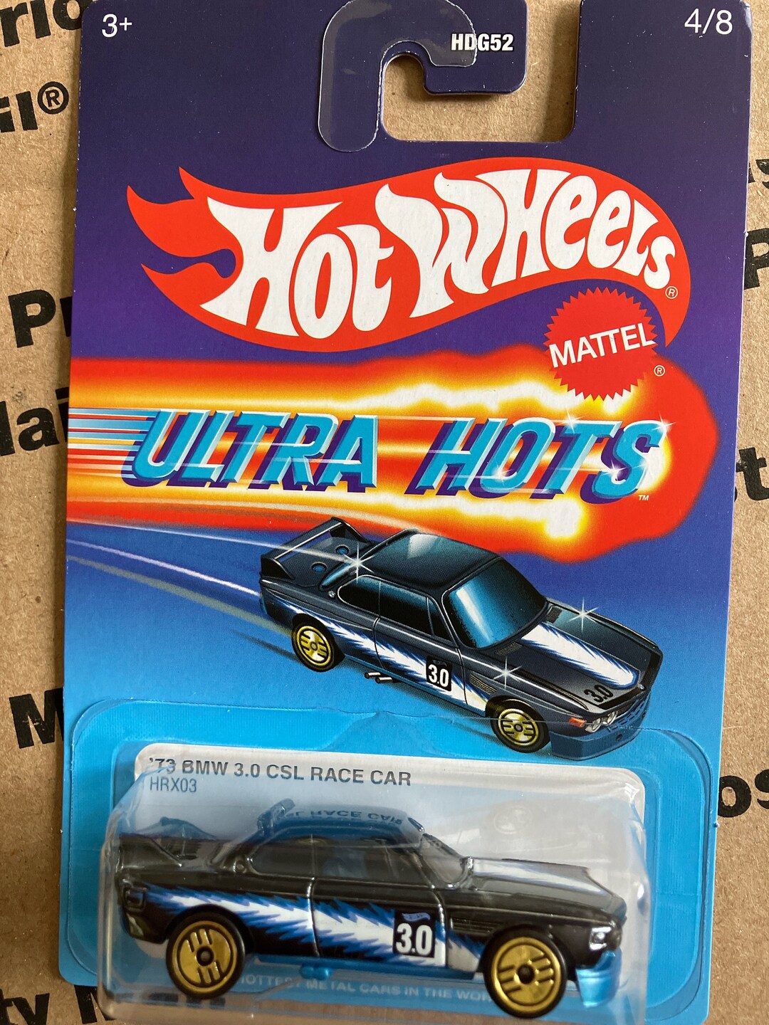 Hot Wheels Ultra Hots 1973 BMW 3.0 CSL Race Car -1/64 Metal